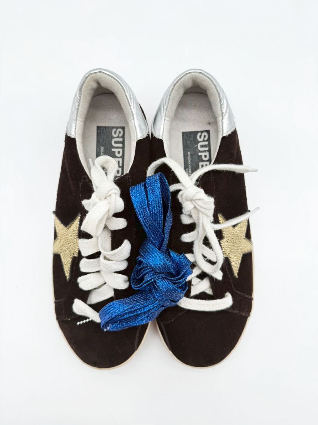 GOLDEN GOOSE WMNS Size 38 Chocolate Casual Shoes w/ Extra Laces