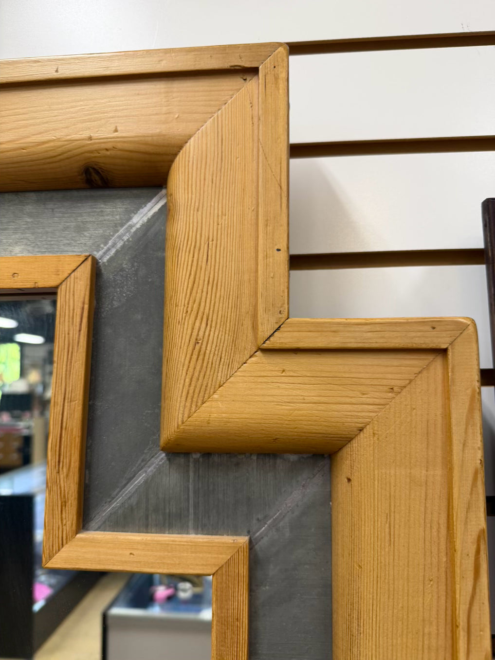 SARREID LTD. Regency Wood & Metal Mirror