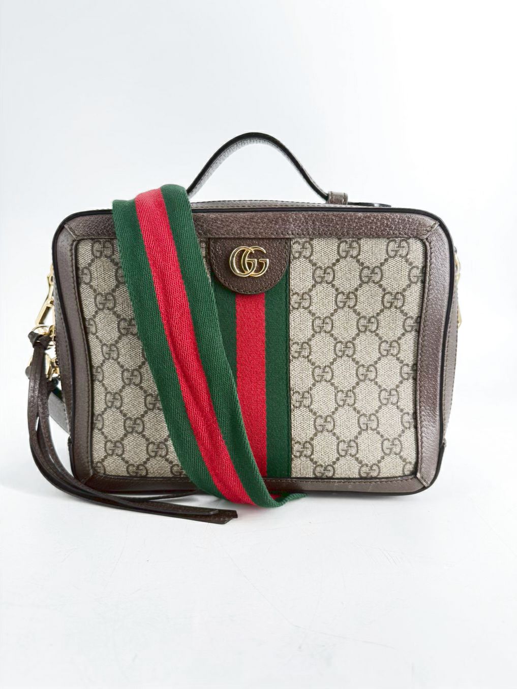 GUCCI Ophidia GG Small Top Handle Shoulder Bag
