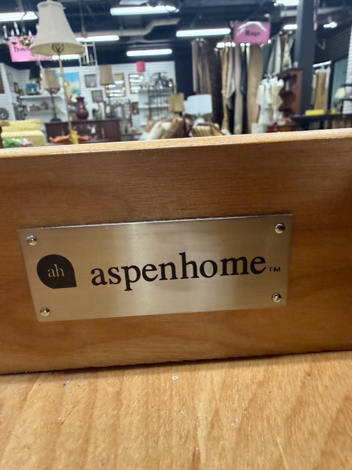 ASPEN HOME Medium Dark Wood 3 Drawer Chest