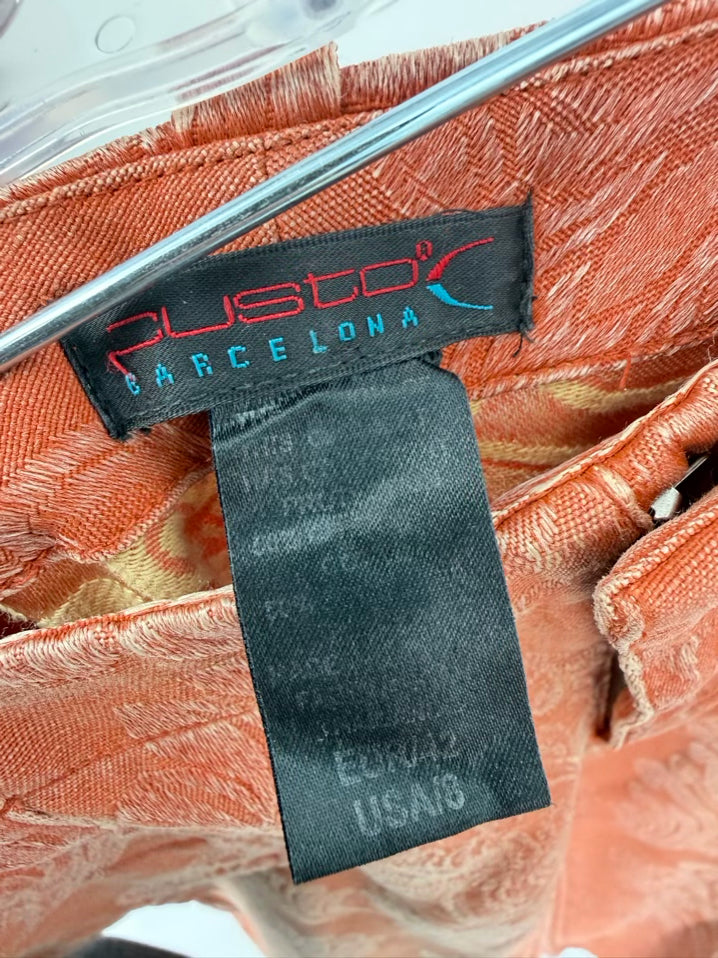 CUSTO BARCELONA Size 8 Orange Pants