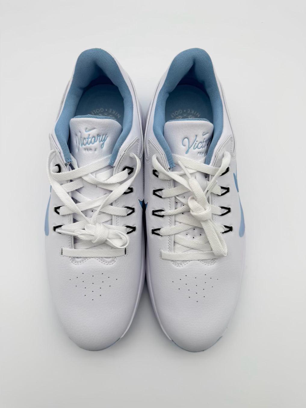 NIKE Victory Pro 4 MENS Size 12 White & Blue Golf Shoes