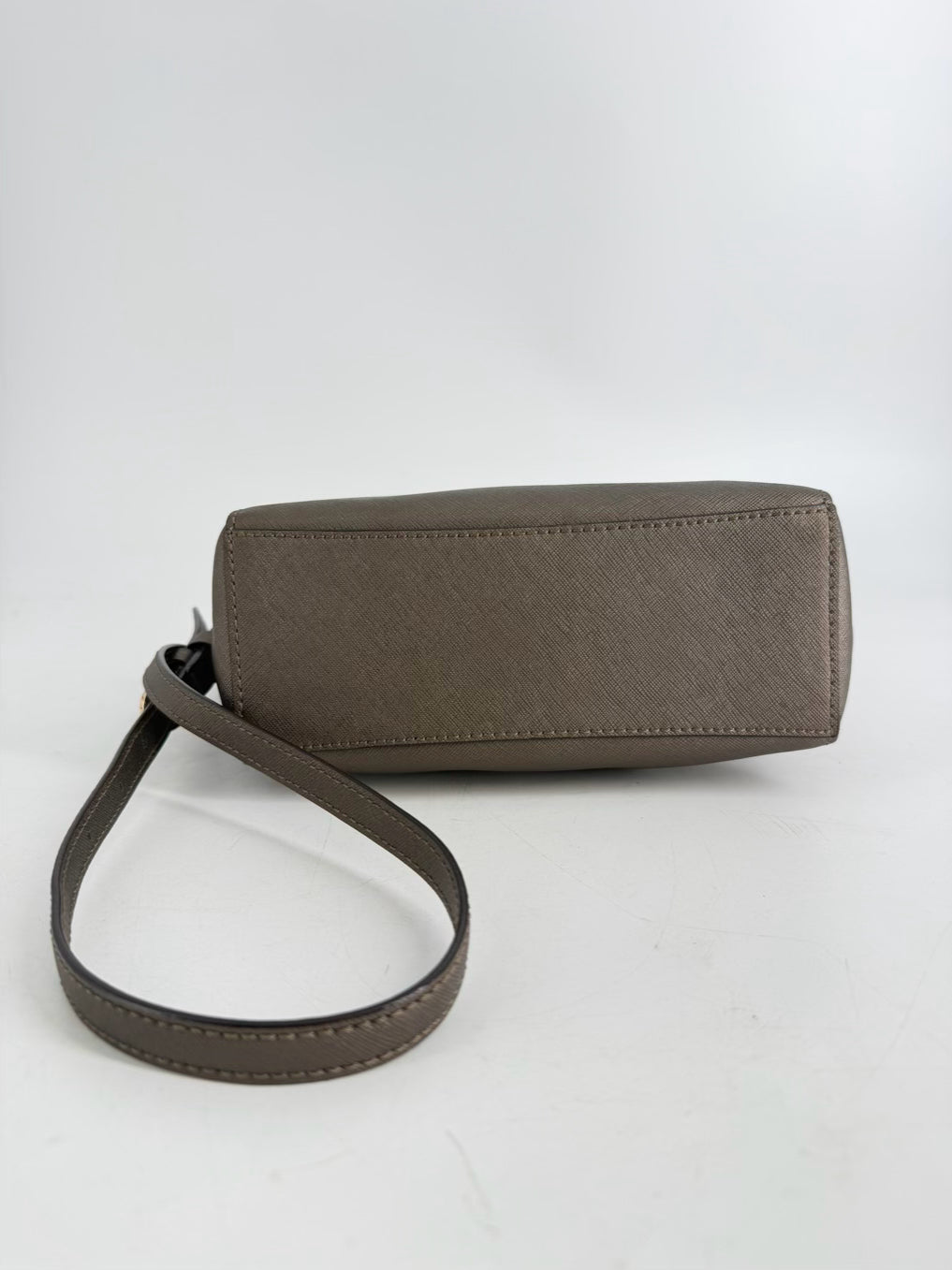 COACH Madison Metallic Bronze Saffiano Leather Mini Tote