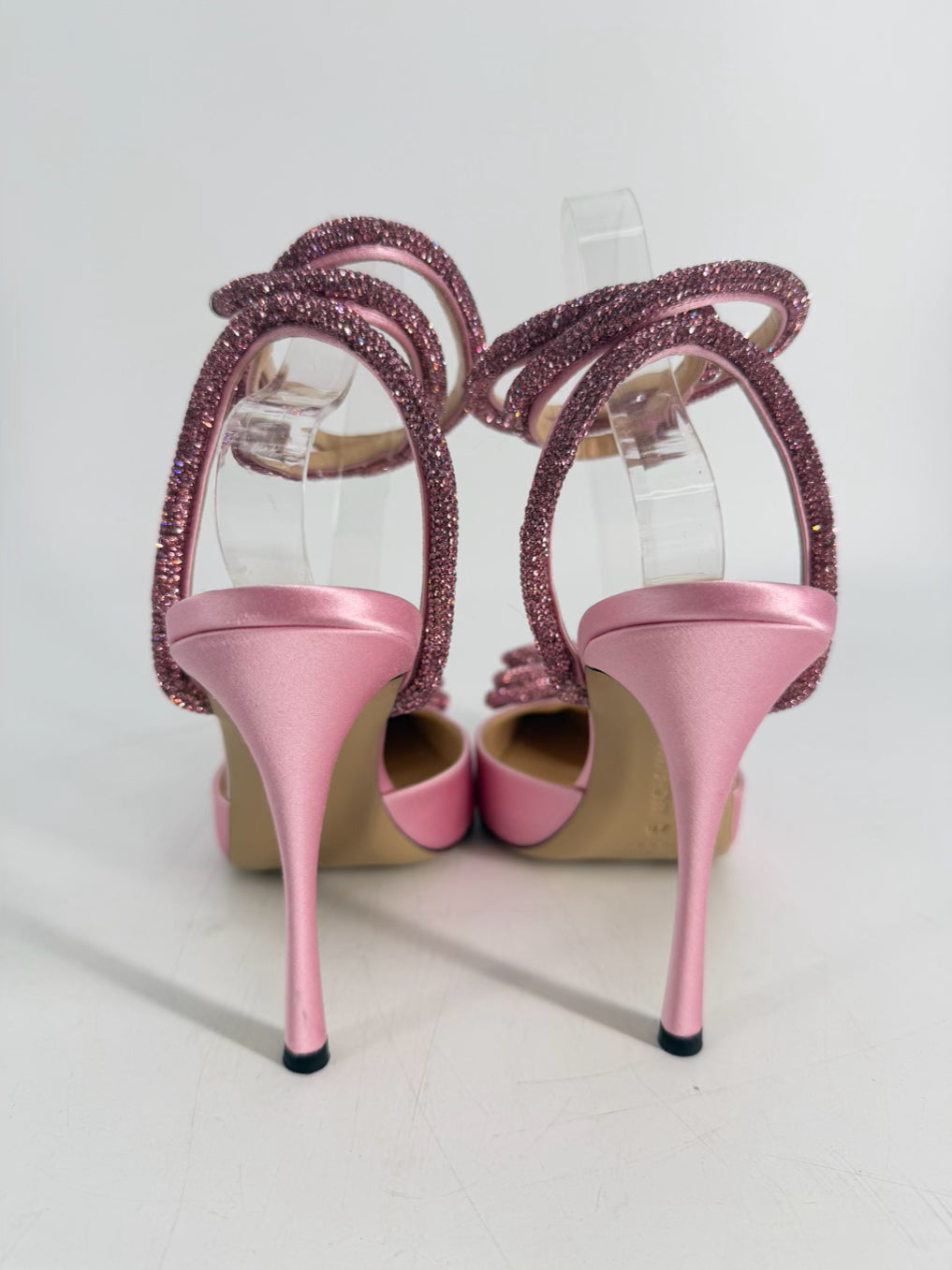 MACH & MACH Size 40 Pink Rhinestone Pumps