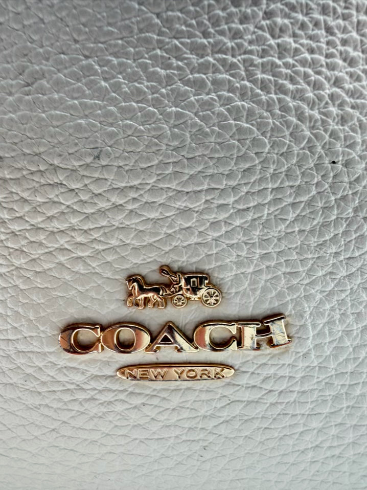 COACH Cream & Black Leather Purse