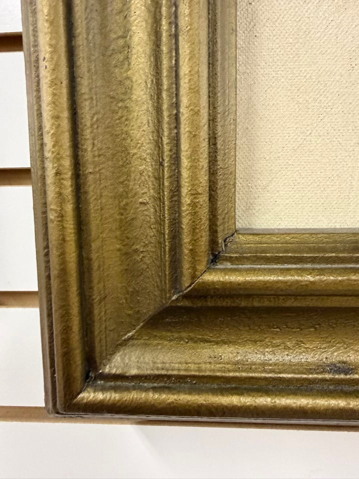 Large Tropical Birds Painting In Wood Frame