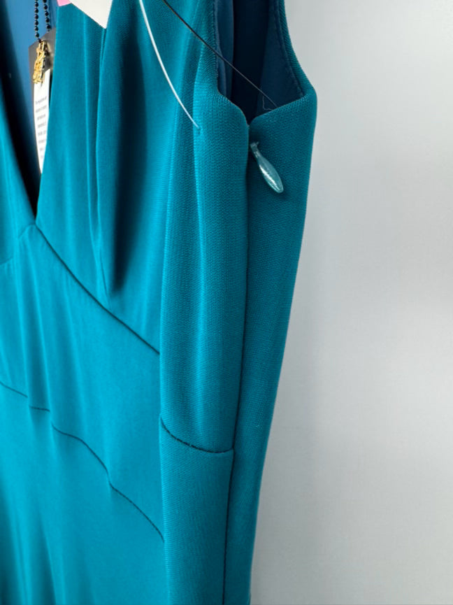 ABS Size L Teal Gown NWT