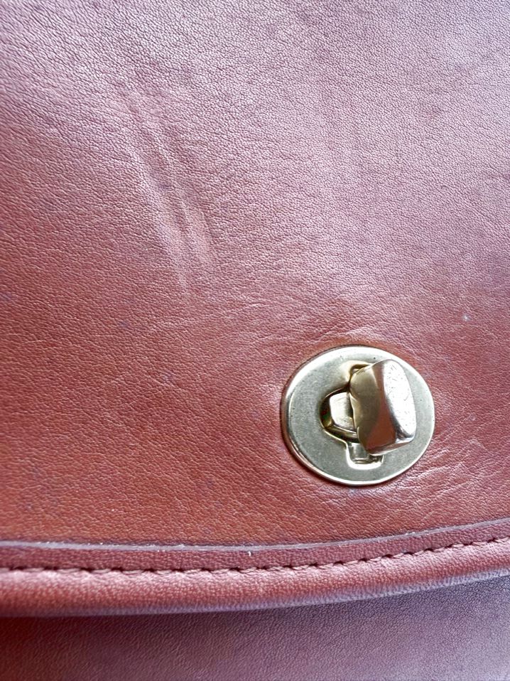 COACH Leather Cognac Briefcase