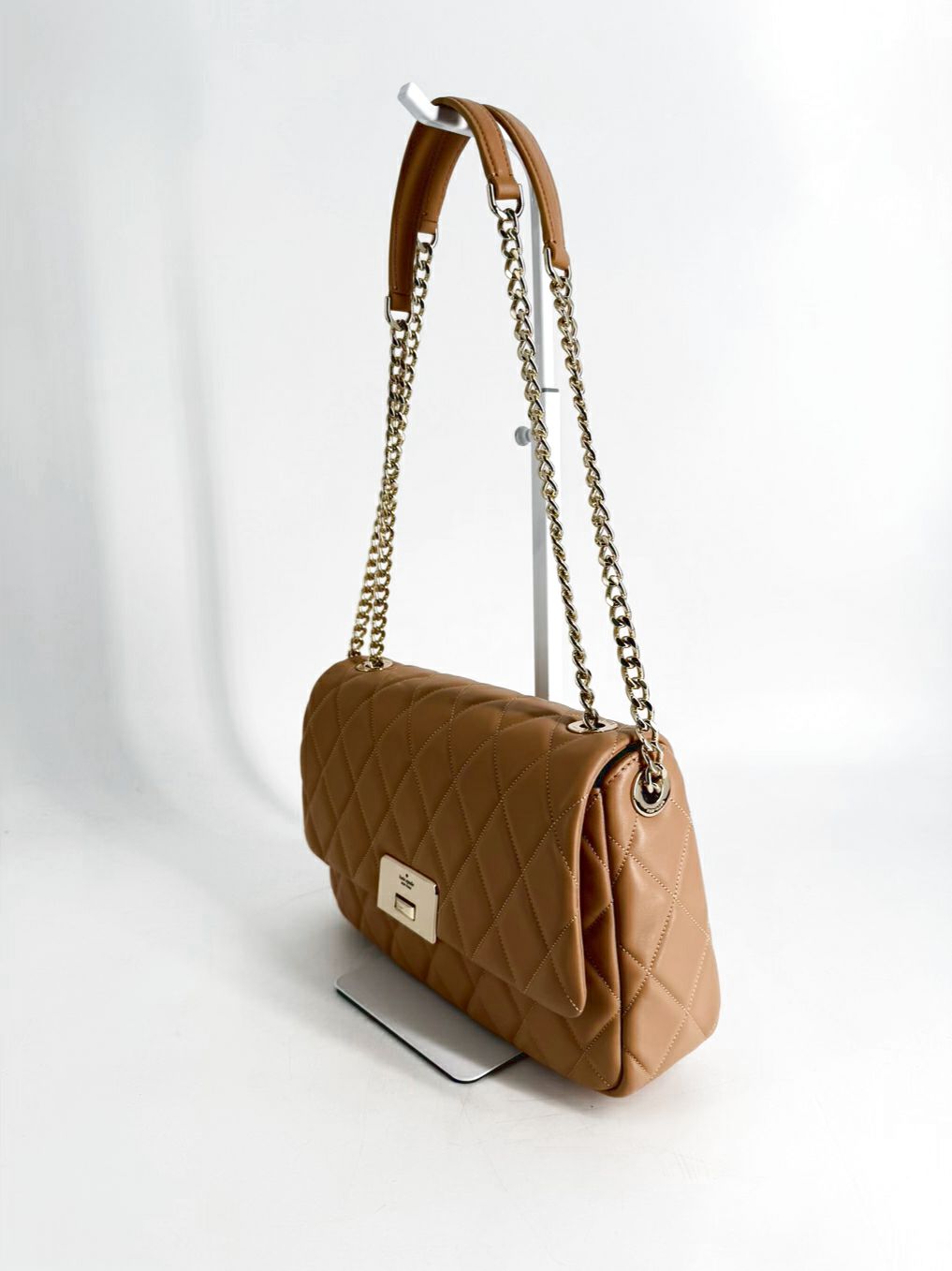 KATE SPADE Buff Leather Quilted Crossbody Bag