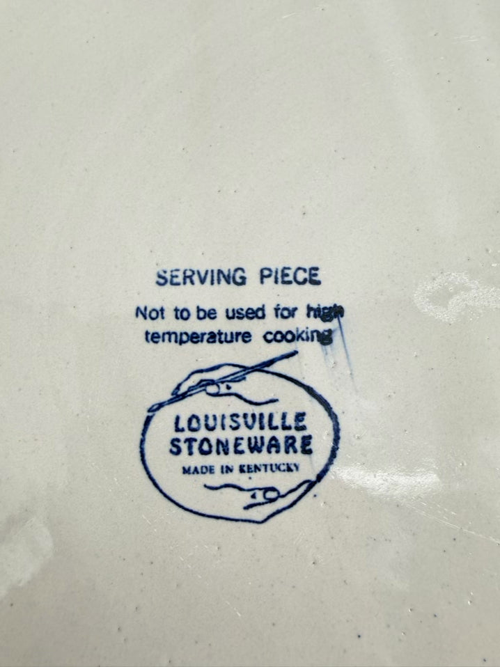 LOUISVILLE STONEWARE Large Pig Covered Serving Platter