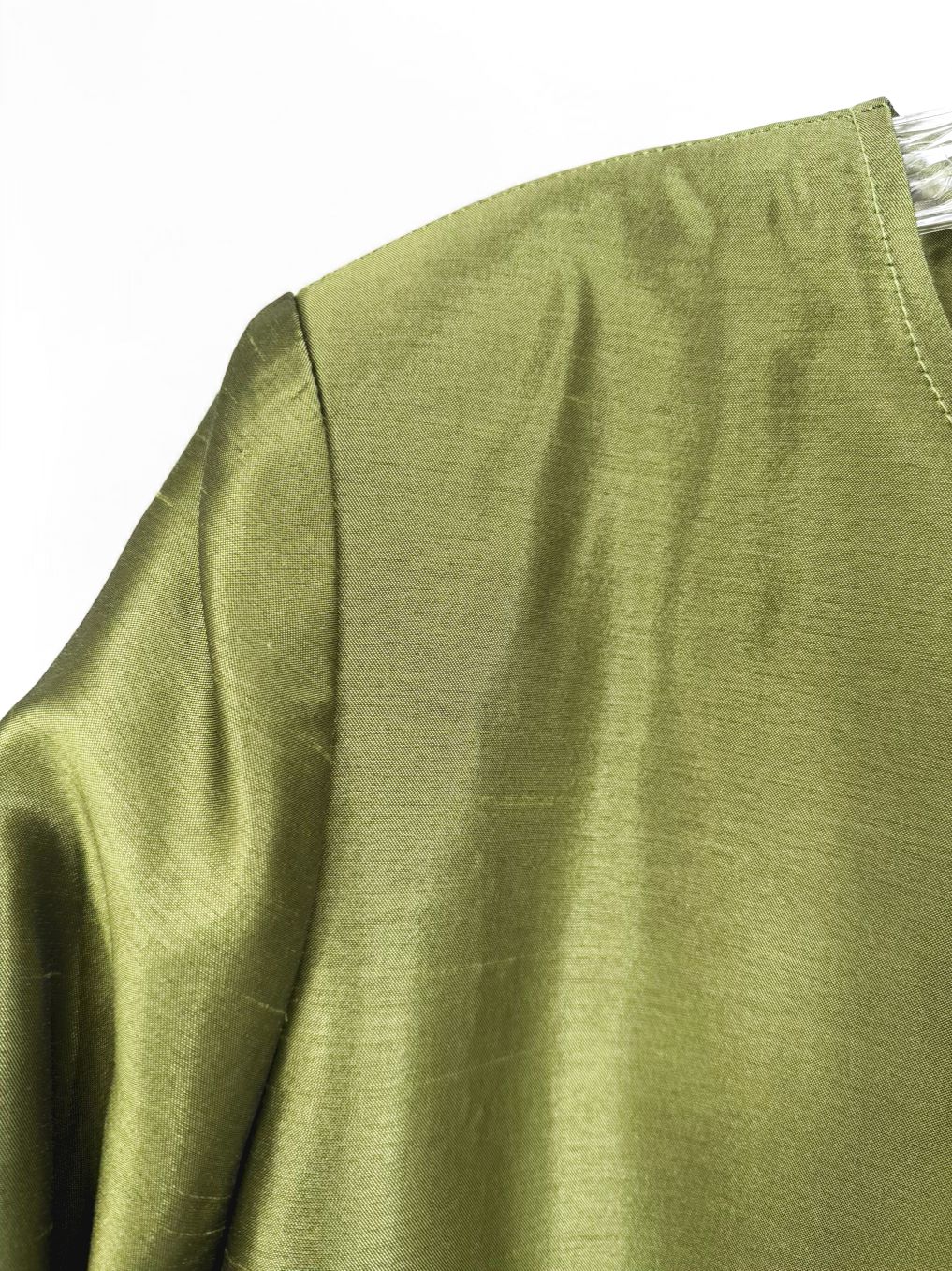 DOVECOTE Wmn's Size XL Green Bow Open Front Jacket