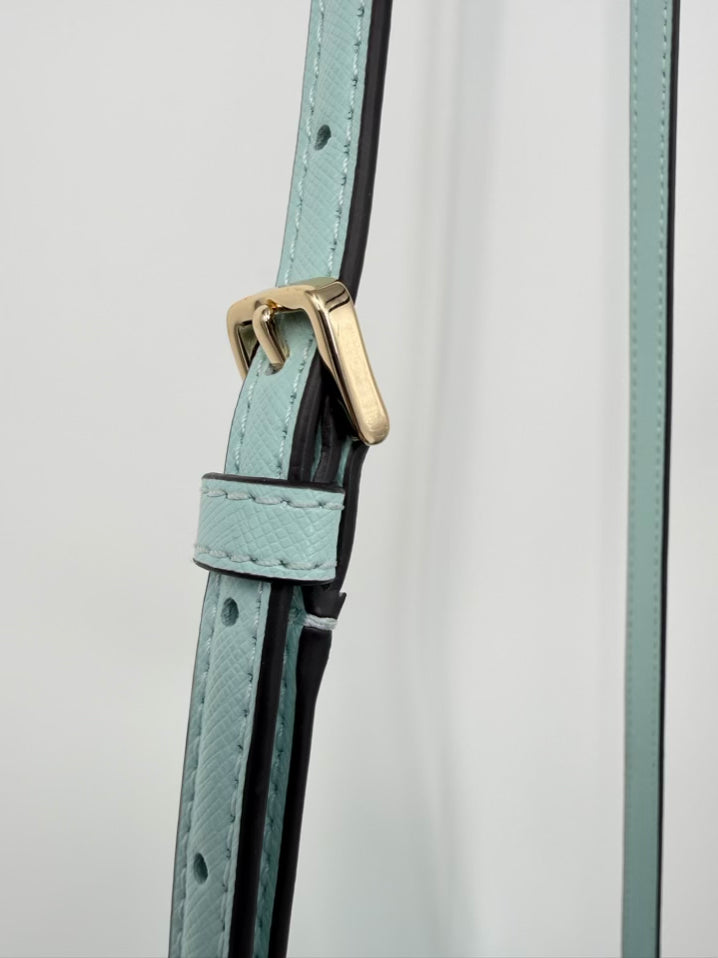 KATE SPADE Ice Blue Leather Crossbody Bag