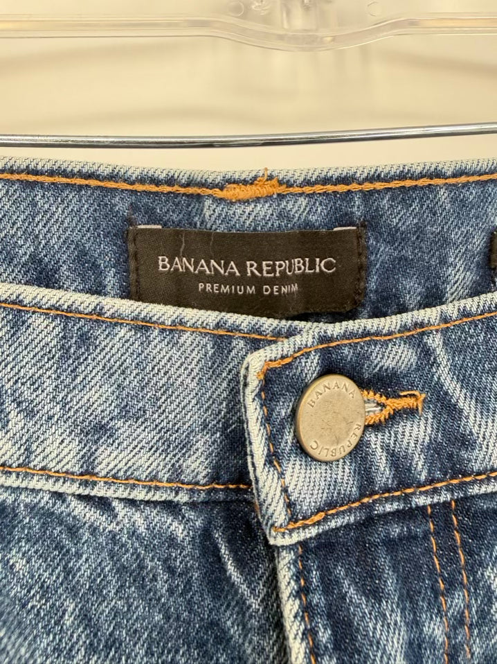 BANANA REPUBLIC Size 30 Blue Denim Long Jeans NWT