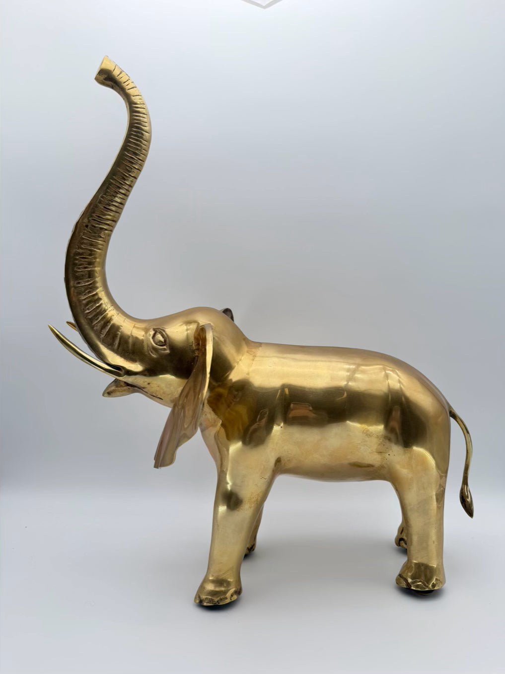 Large Elephant Brass Figure