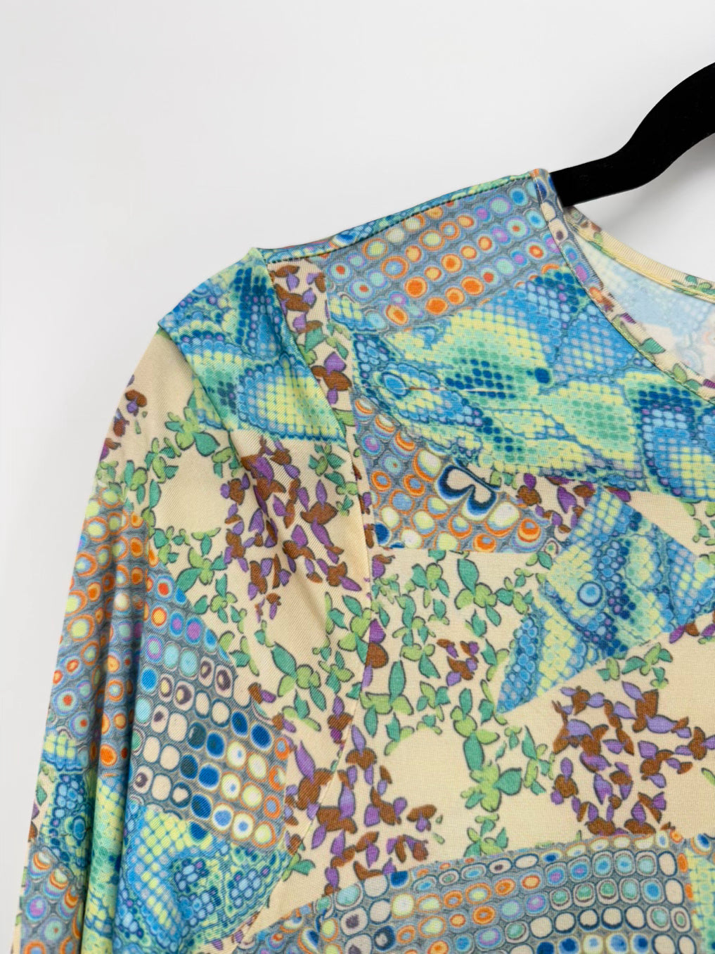 MARIE OLIVER Wmn's Size S Teal & Beige Print Maxi-Dress NWT