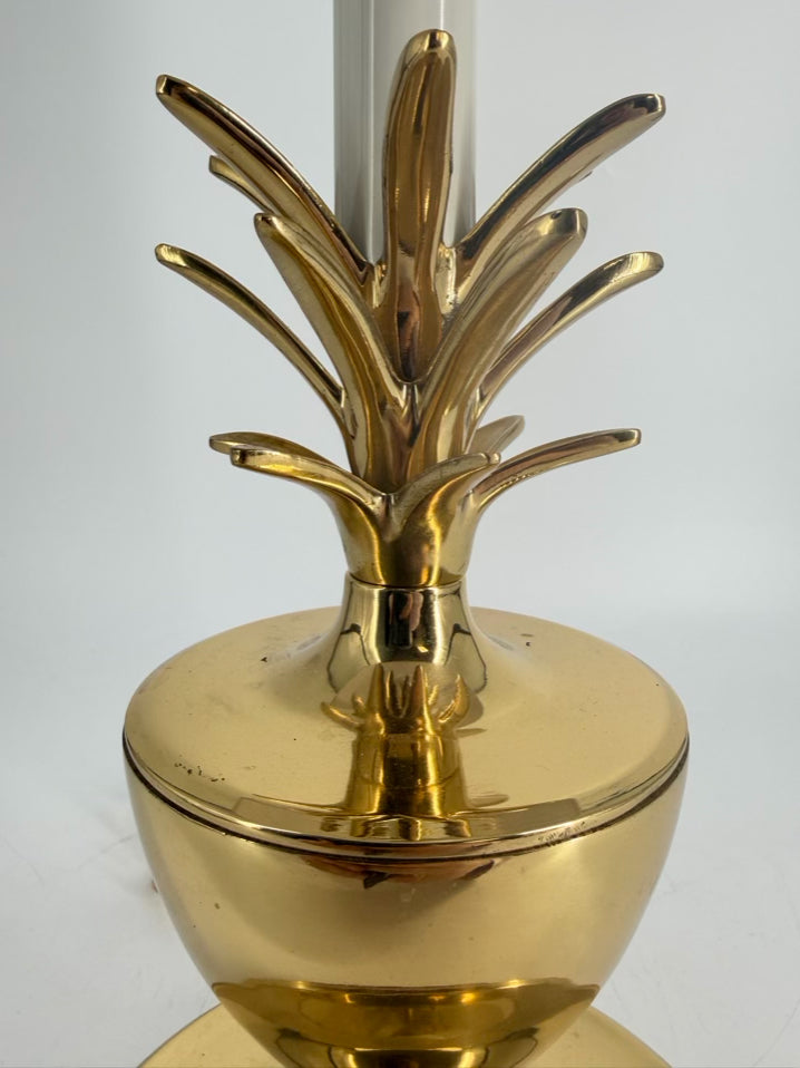 Brass Pineapple Lamp w/ Shade