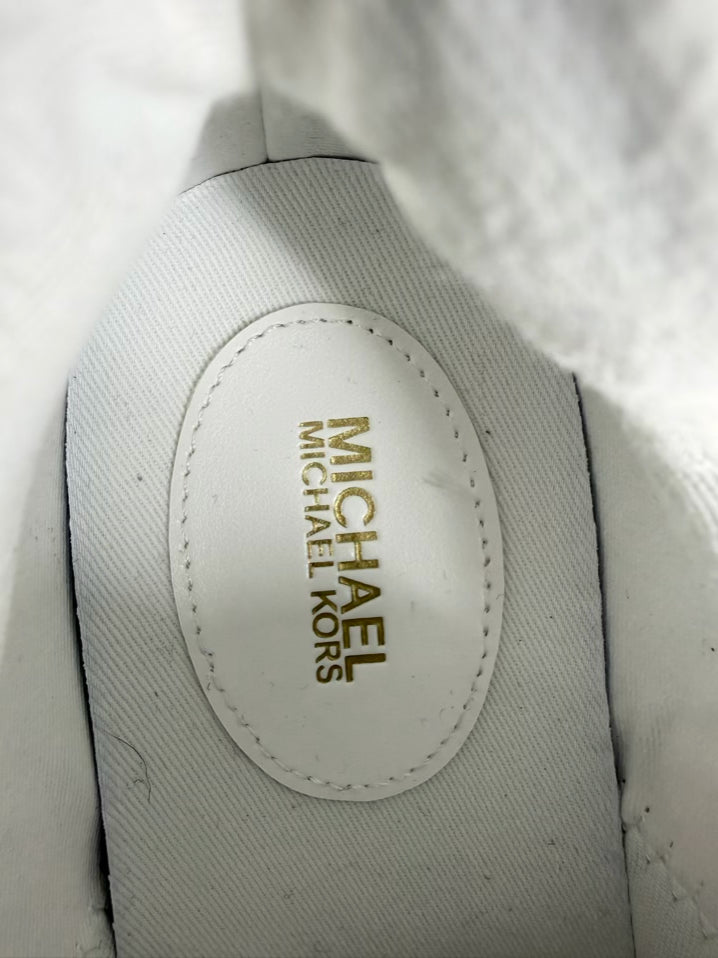 MICHAEL MICHAEL KORS Size 7 Brown & White Monogram Casual Shoes NWT