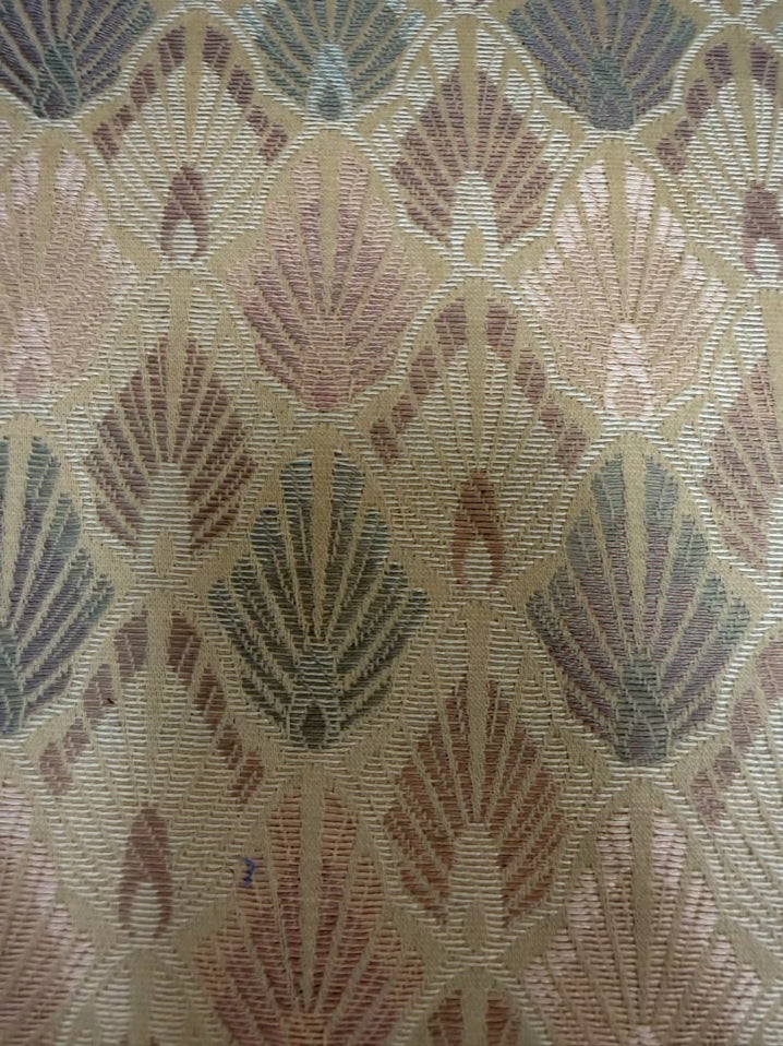 VINTAGE  Cream & Pink Wing Back Chair