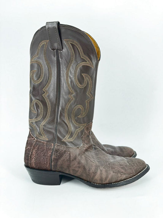 NOCONA Size 10.5 Brown Leather Cowboy Boots