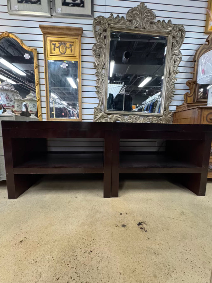 BAKER Mahogany Pair of End Tables