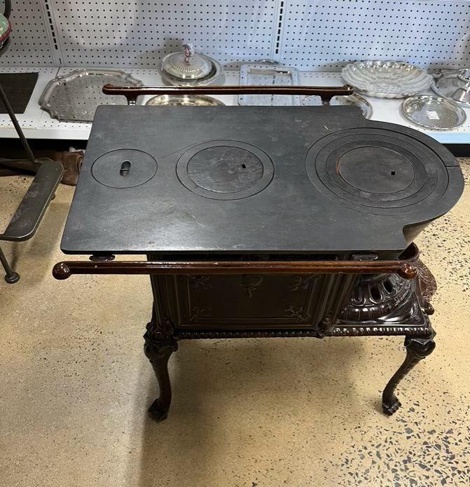 FRENCH Brown Cast Iron Decorative Stove