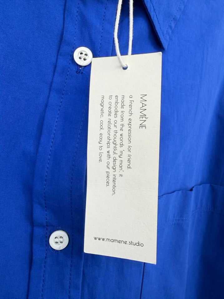MAMENE Size 0 Cobalt Blouse NWT