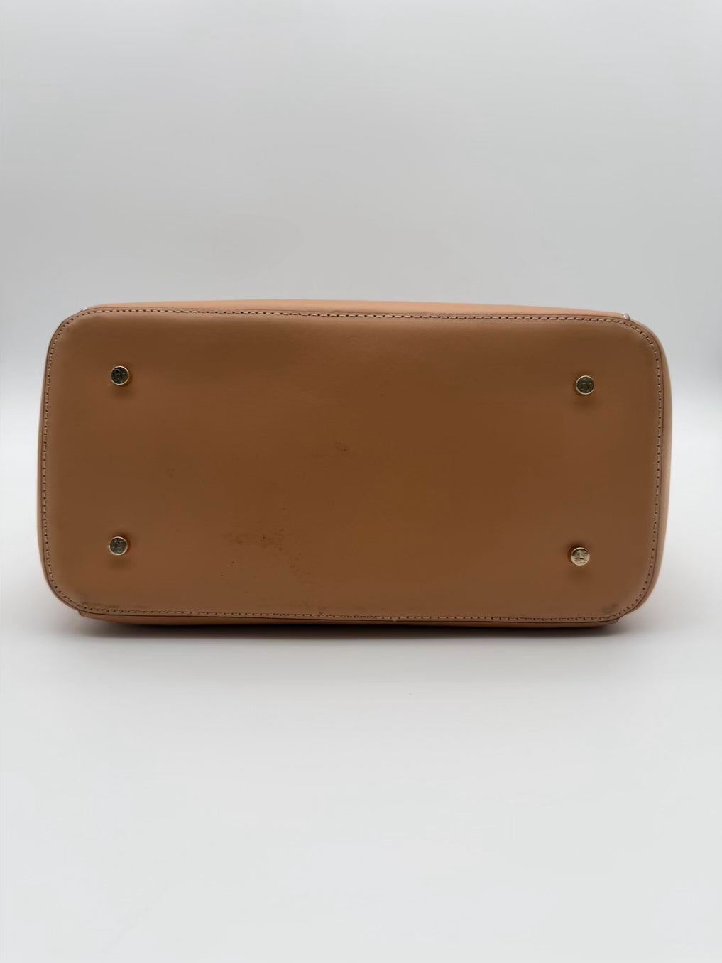 FRANCES VALENTINE Sand Leather Bucket Shoulder Bag