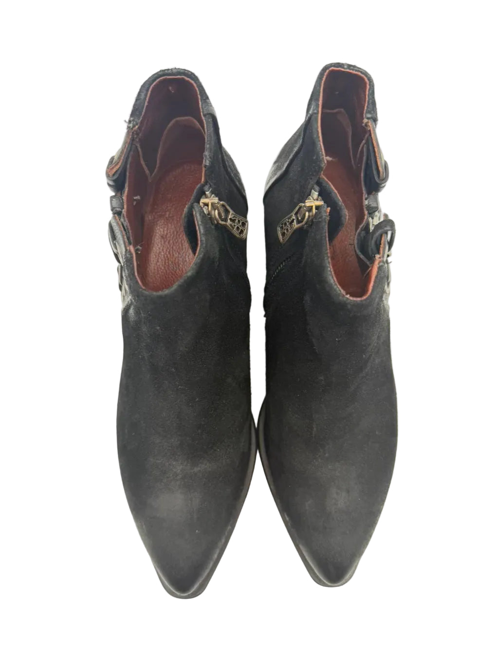 AS 98 WMNS Size 39 Black Leather Booties