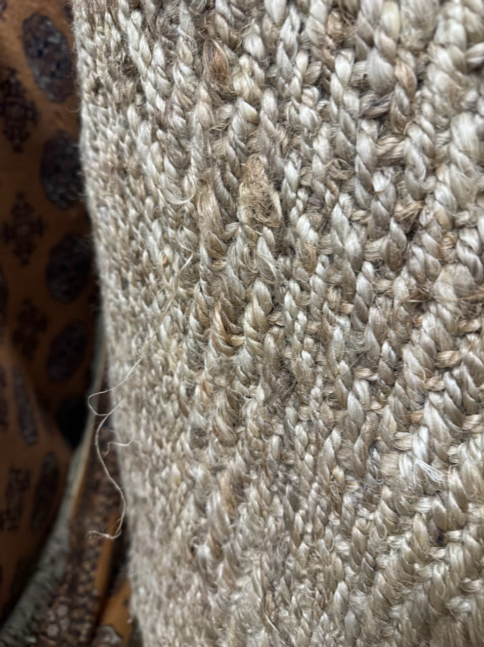 POTTERY BARN Natural Woven Chevron Owen Area Rug