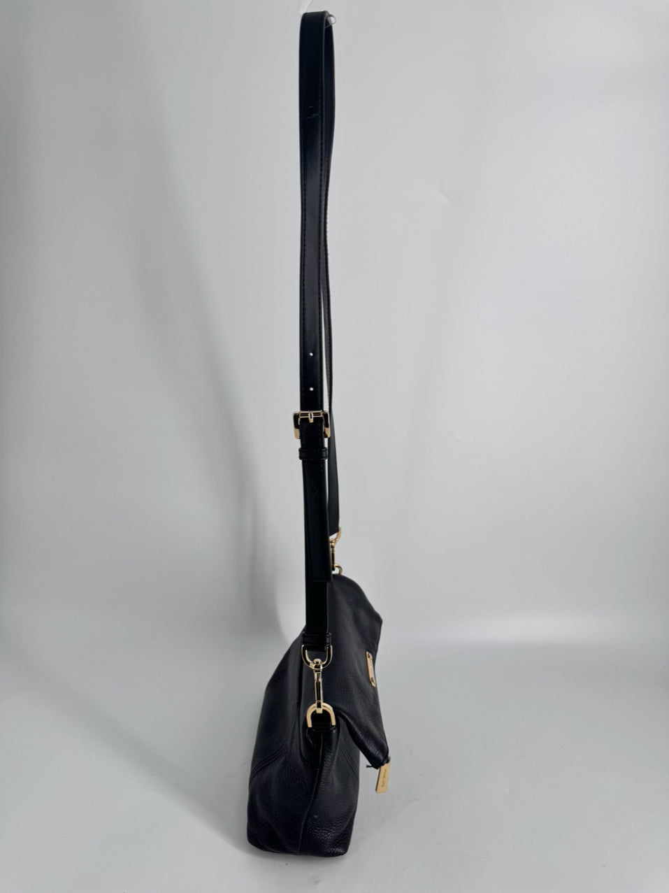 MICHAEL KORS Black Leather Crossbody Bag