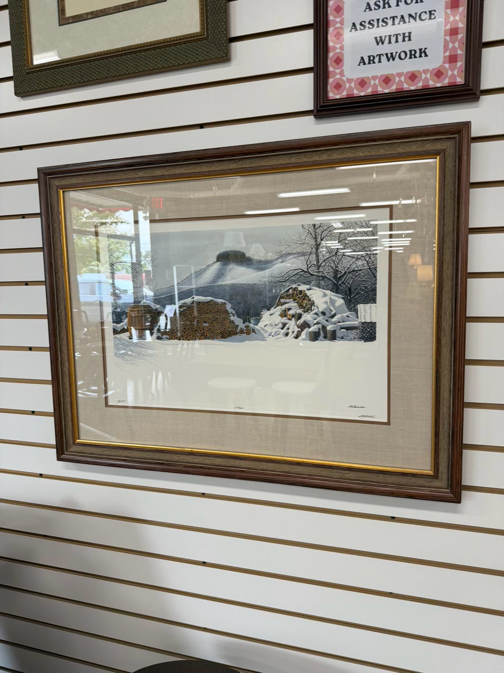 SIGNED BOB TIMBERLAKE The Pilot Print #3126/4621 In Brown Frame