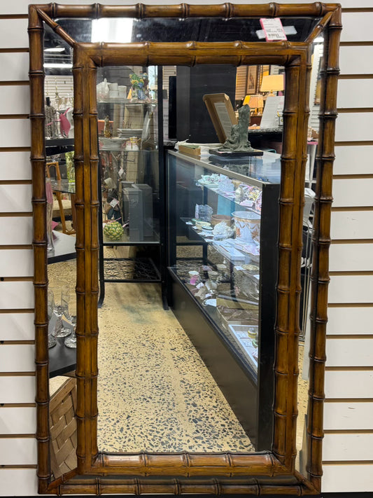 Wood Bamboo Mirror