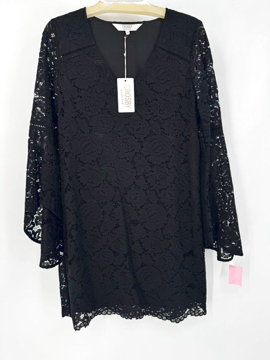 CROSBY BY MOLLIE BURCH Size M Black Lace Haley Dress NWT