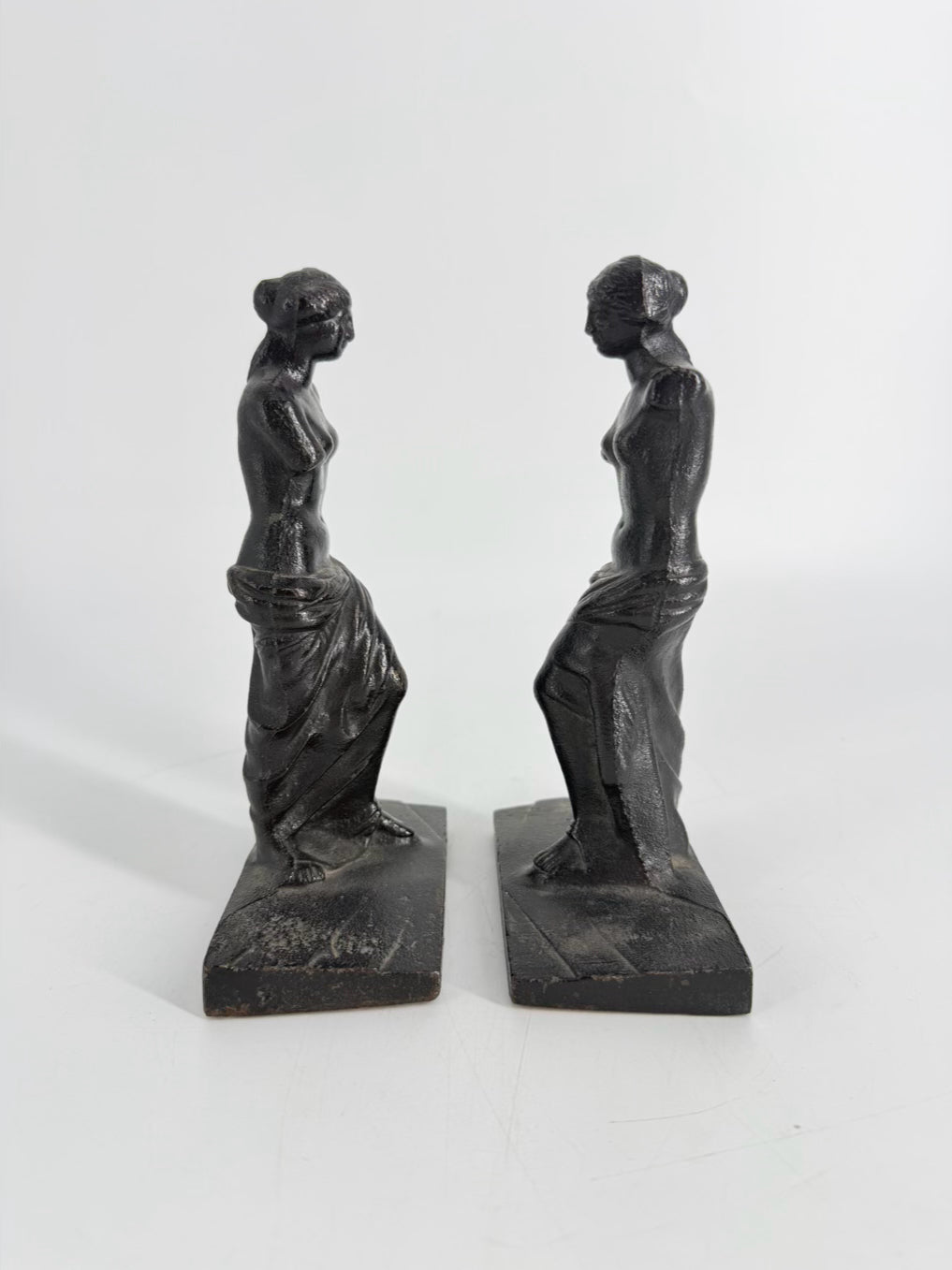 Black Iron Venus De Milo Pair of Book Ends
