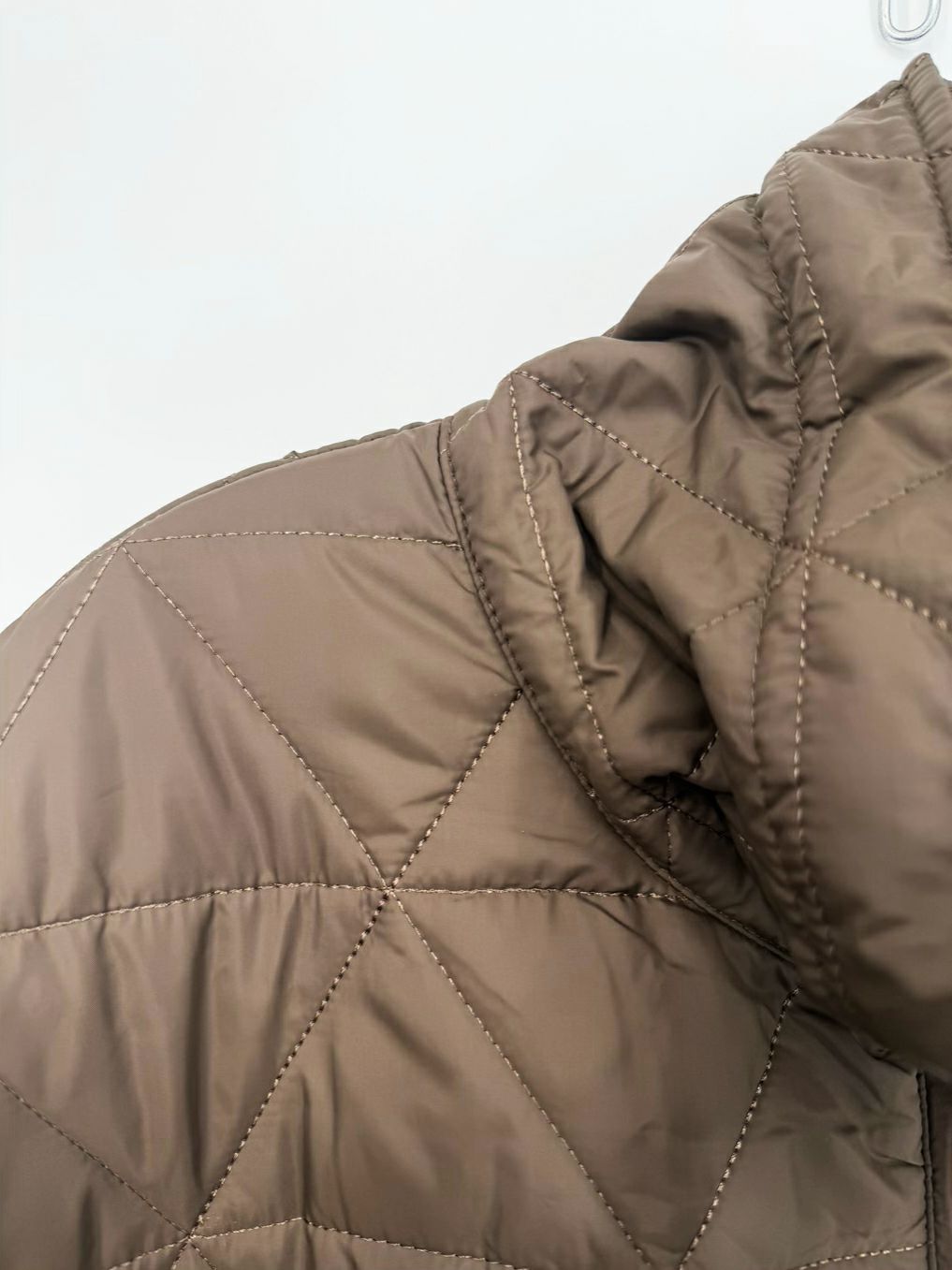 JOH Jamel Wmn's Size L Brown Quilted Short Sleeve Jacket NWT