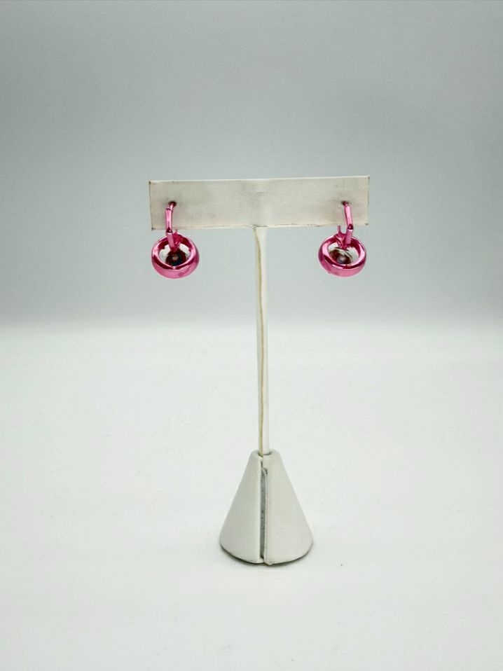 KURT GEIGER Mettalic Pink Earring & Ring Set