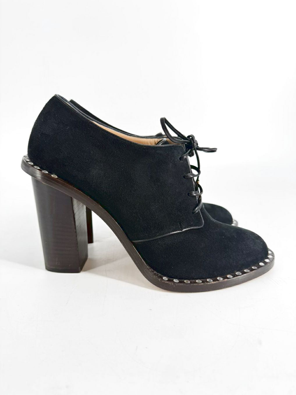 CHARLOTTE OLYMPIA Size 39 Black Studded Detail Heels