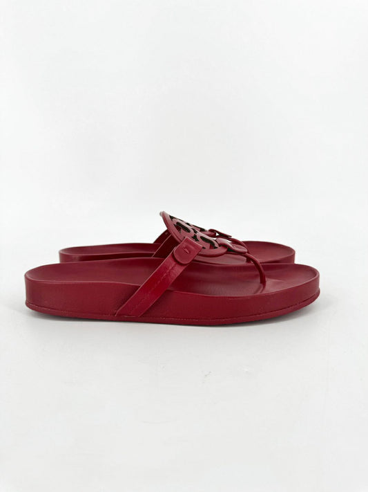 TORY BURCH Size 8 Red Miller Cloud Sandals