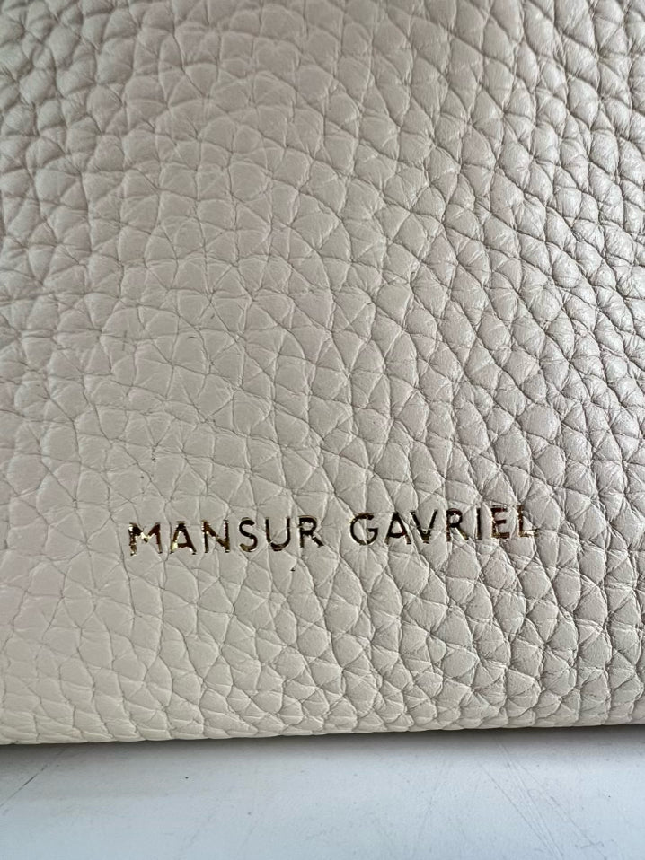 MANSUR GAVRIEL Cream Leather Tote Bag NWT