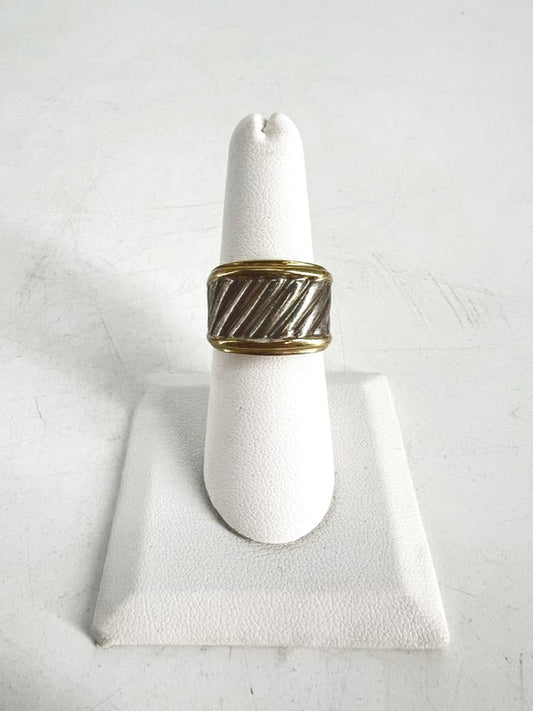 DAVID YURMAN STERLING SILVER & 14K Ring