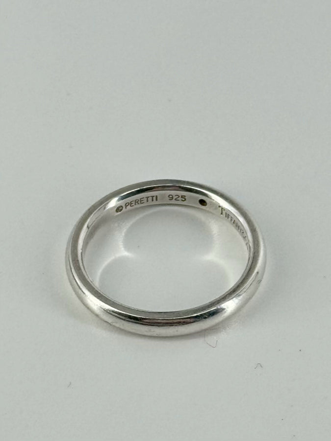 TIFFANY & CO. ELSA PERETTI STERLING SILVER Sapphire Stacking Ring