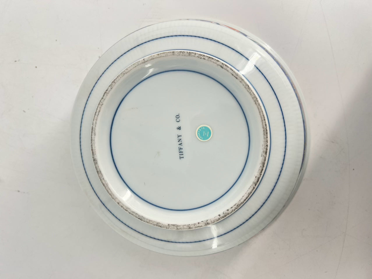 TIFFANY & CO. White & Blue Chinoiserie Bowl