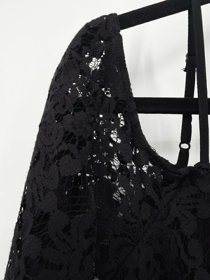 BAILEY 44 Wmn's Size XS Black Lace Knit Top NWT
