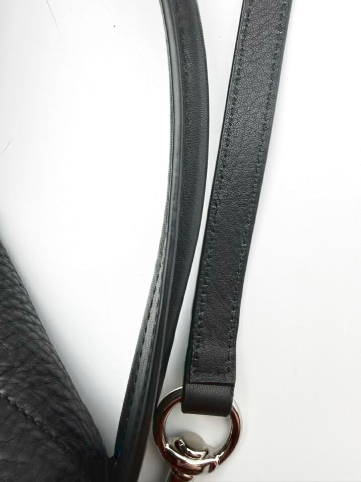 COACH Black Leather Hobo Bag