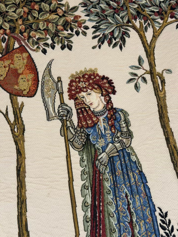 Cream The Nine Worthies Fabric Tapestry