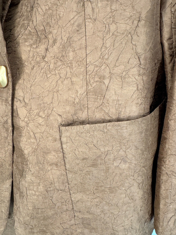 DONNA KARAN Size 12 Copper 3-Piece Pants Suit NWT