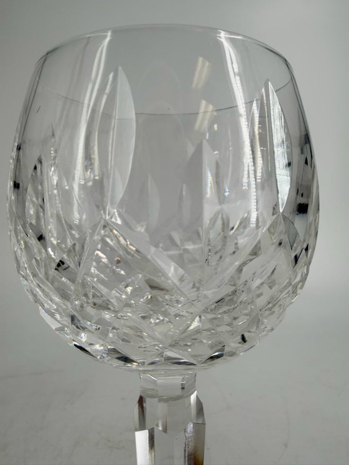 WATERFORD Clear Crystal Set Of 4 Lizmore Wine Glasses