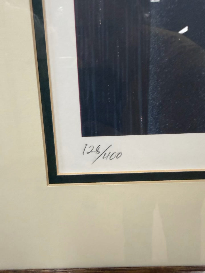 MAUD GATEWOOD SIGNED 128/400 Absolut North Carolina Lithograph In Wood Frame