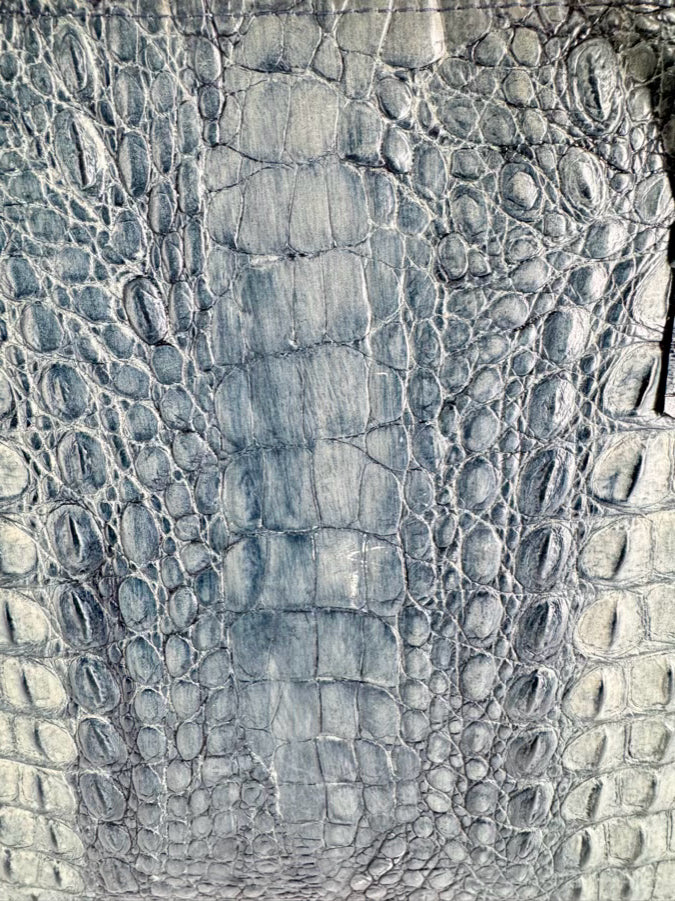 ALGO Teal Embossed Leather Purse