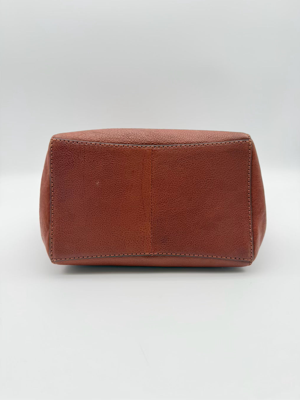 FRYE Cognac Leather Side Pocket Hobo Purse